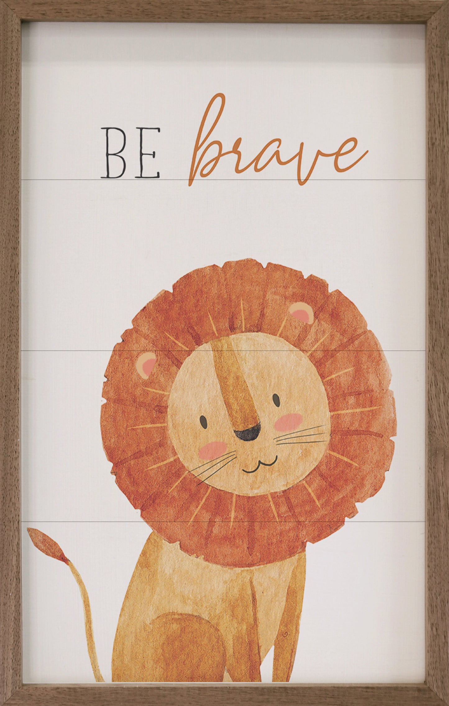 Be Brave Lion White