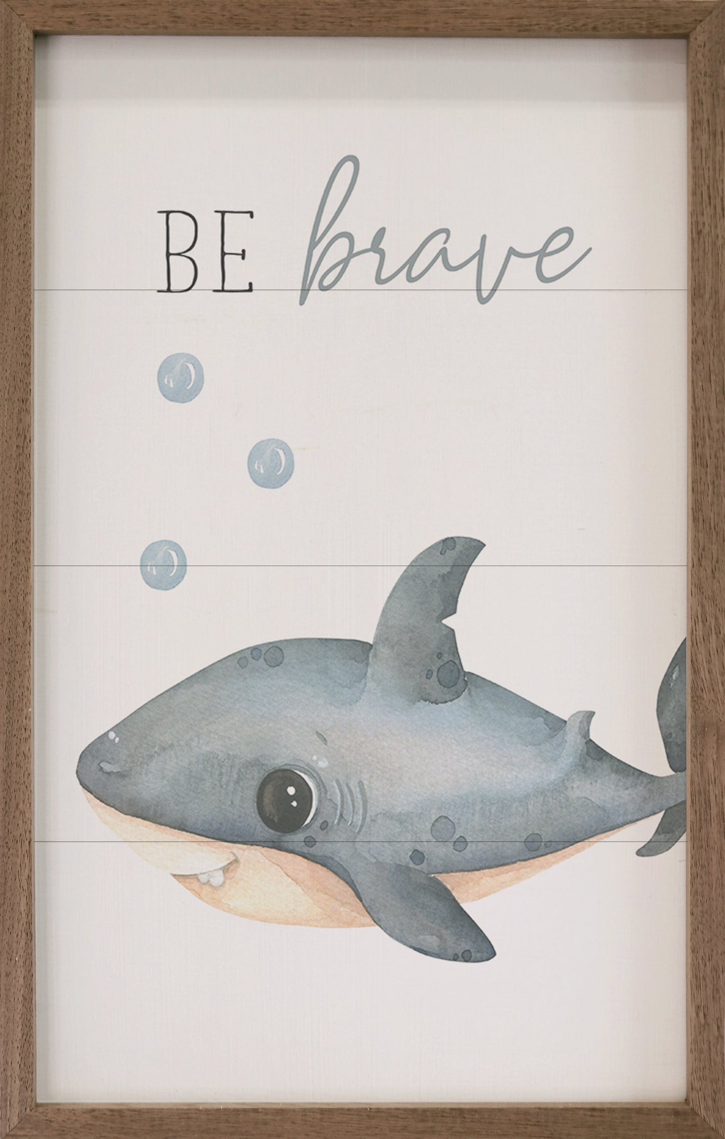 Be Brave Shark White