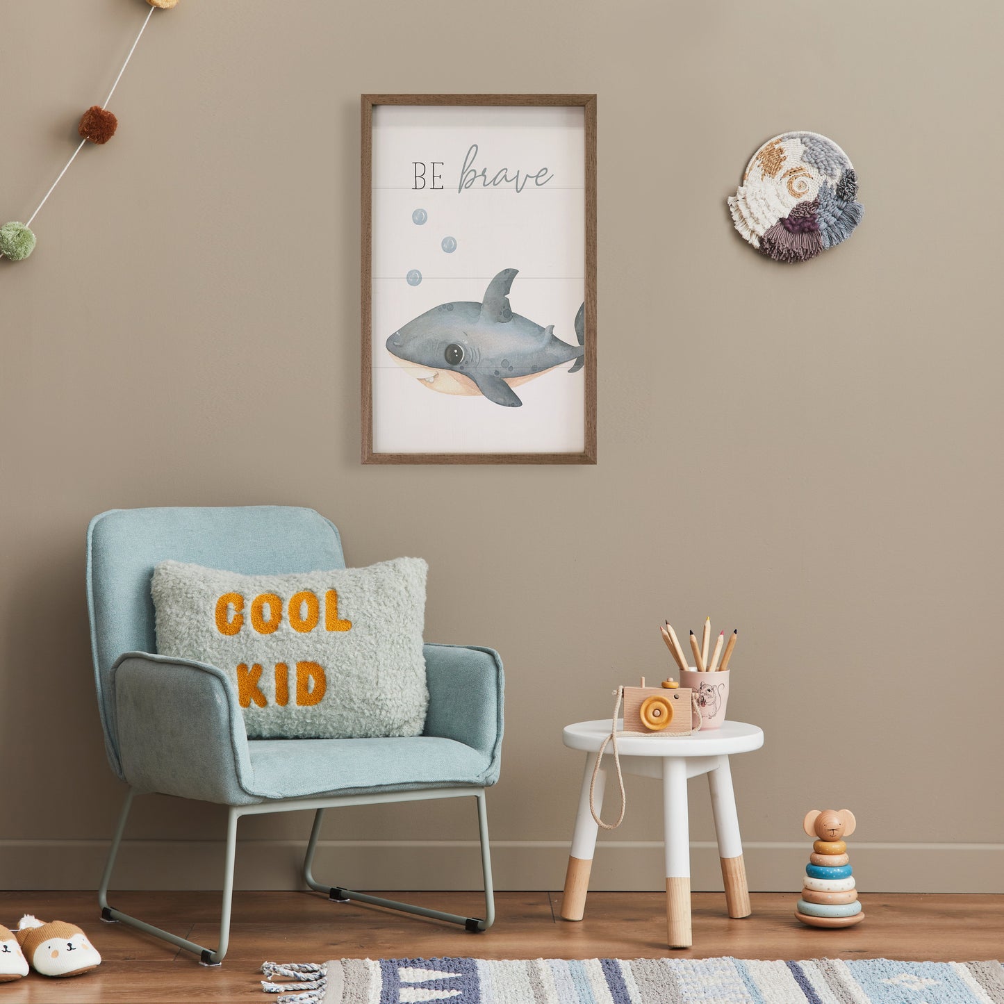 Be Brave Shark White