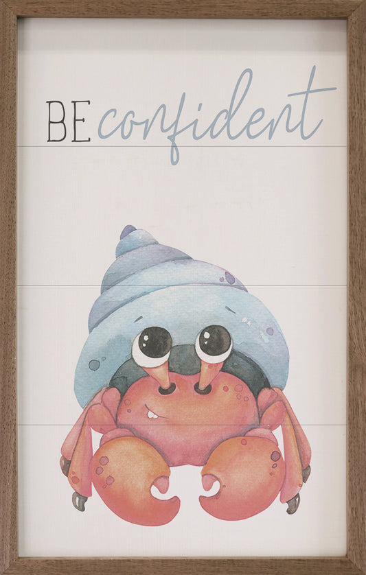 Be Confident Crab White