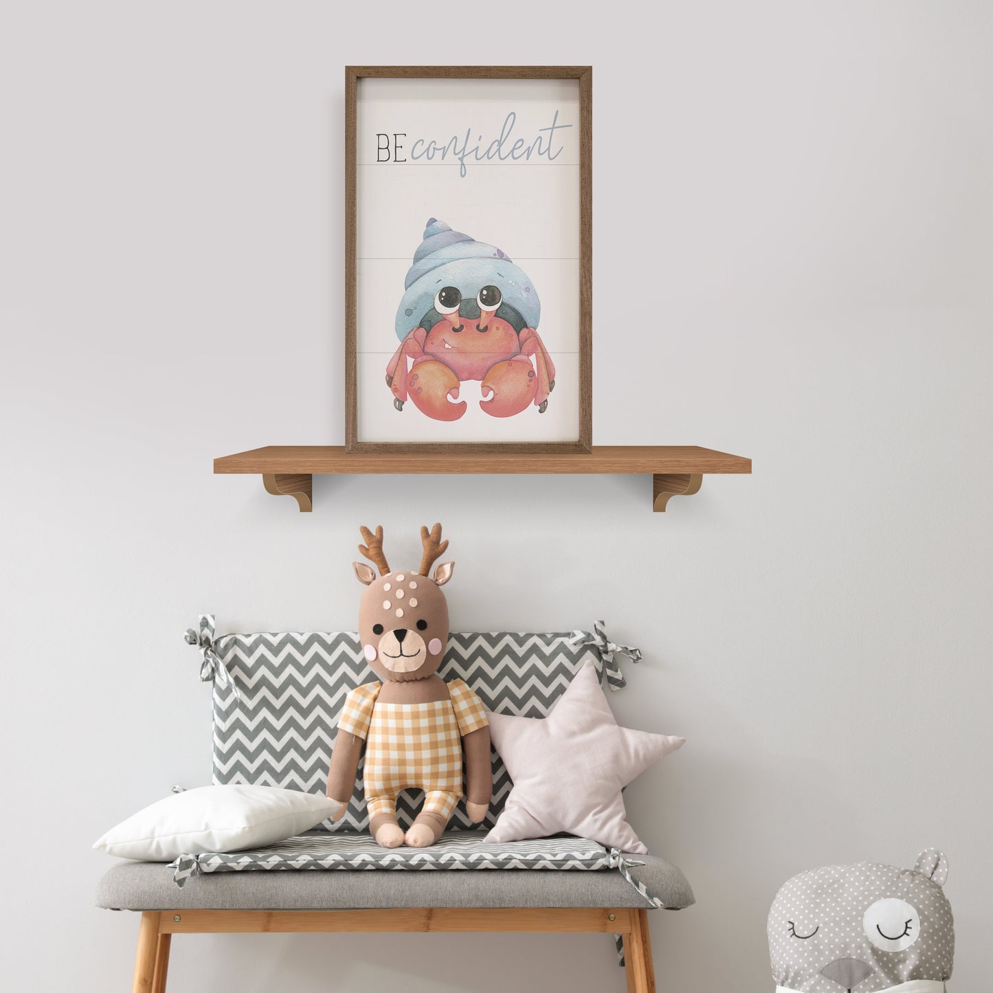 Be Confident Crab White