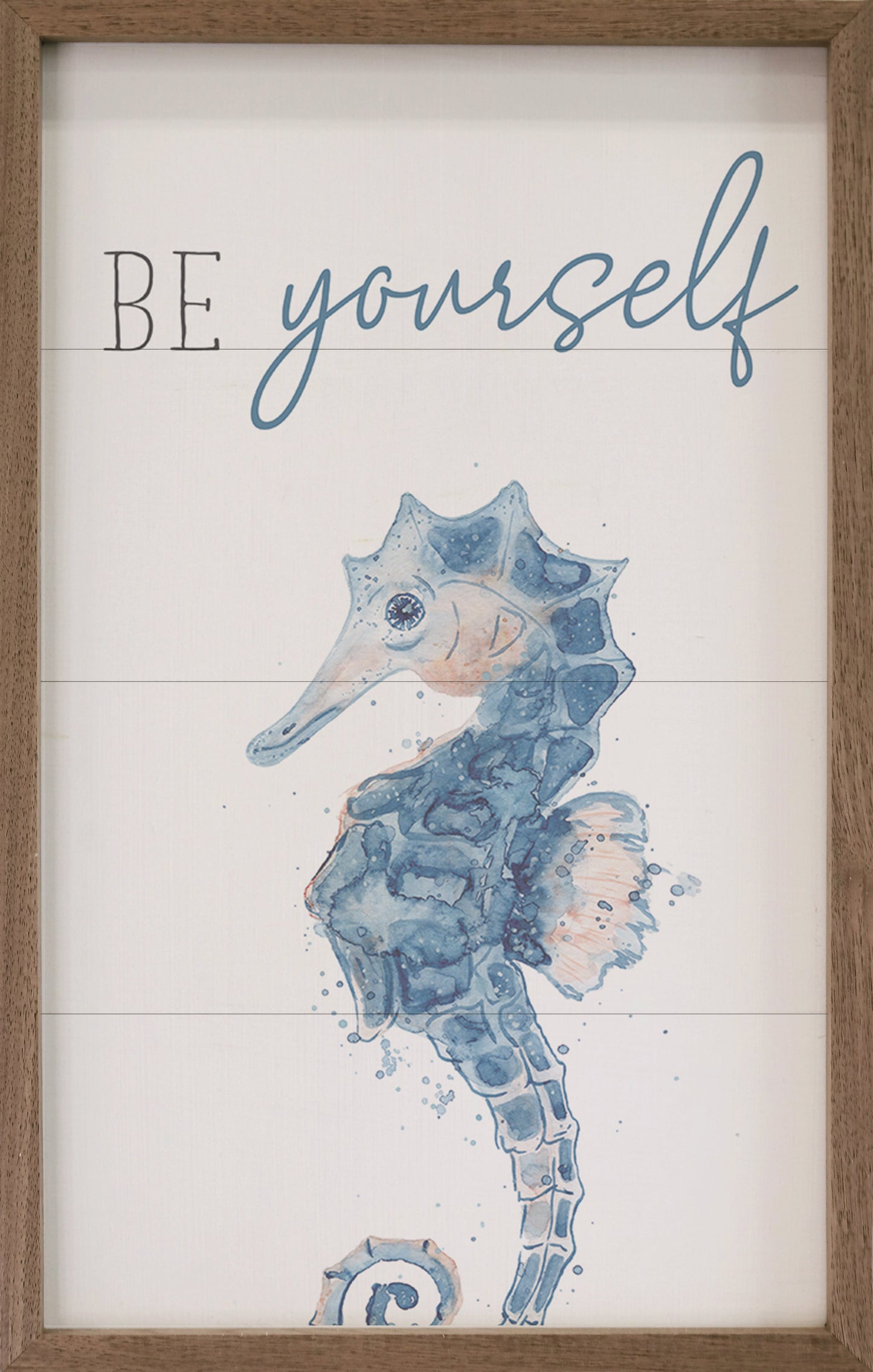Be Yourself Seahorse White