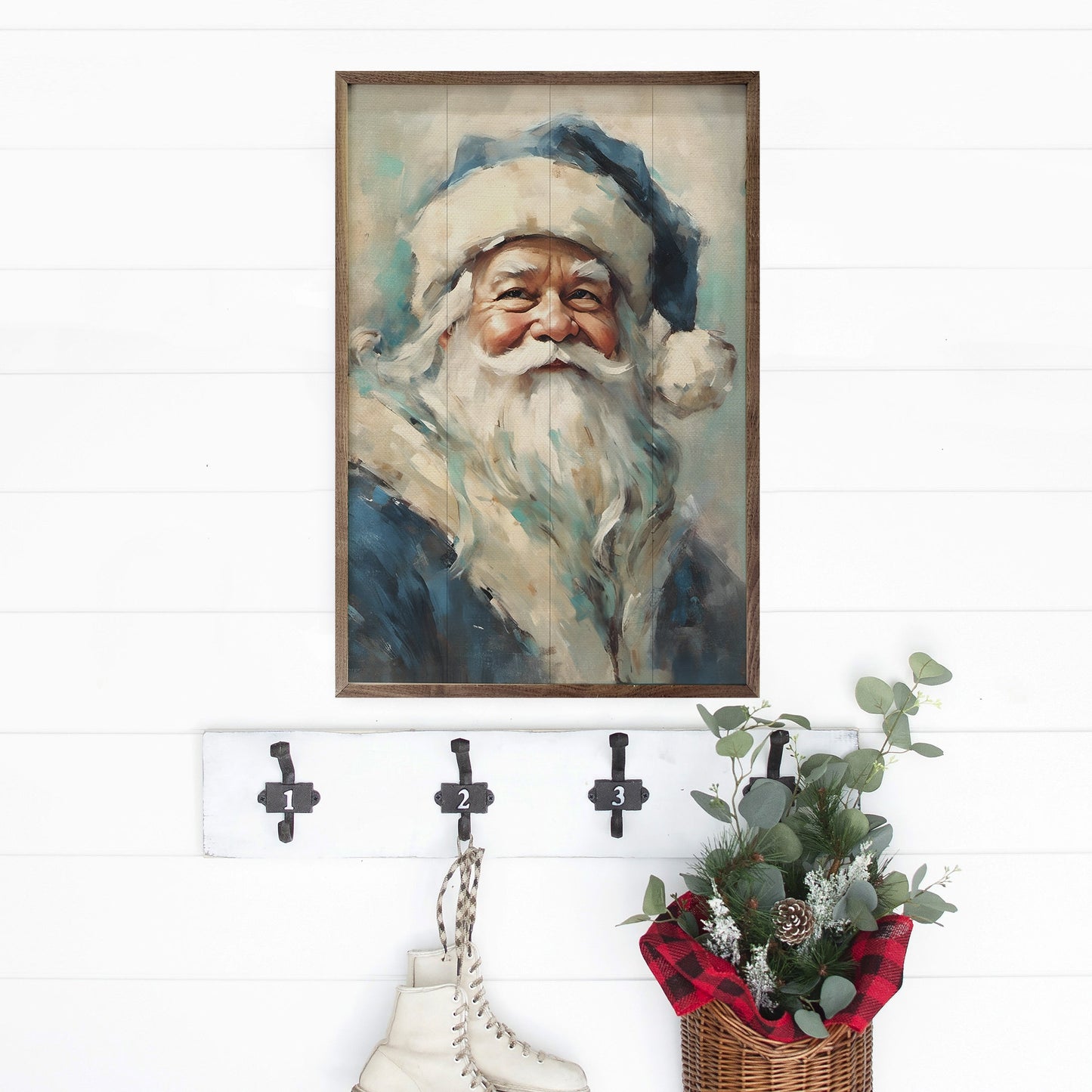 Blue Santa Portrait