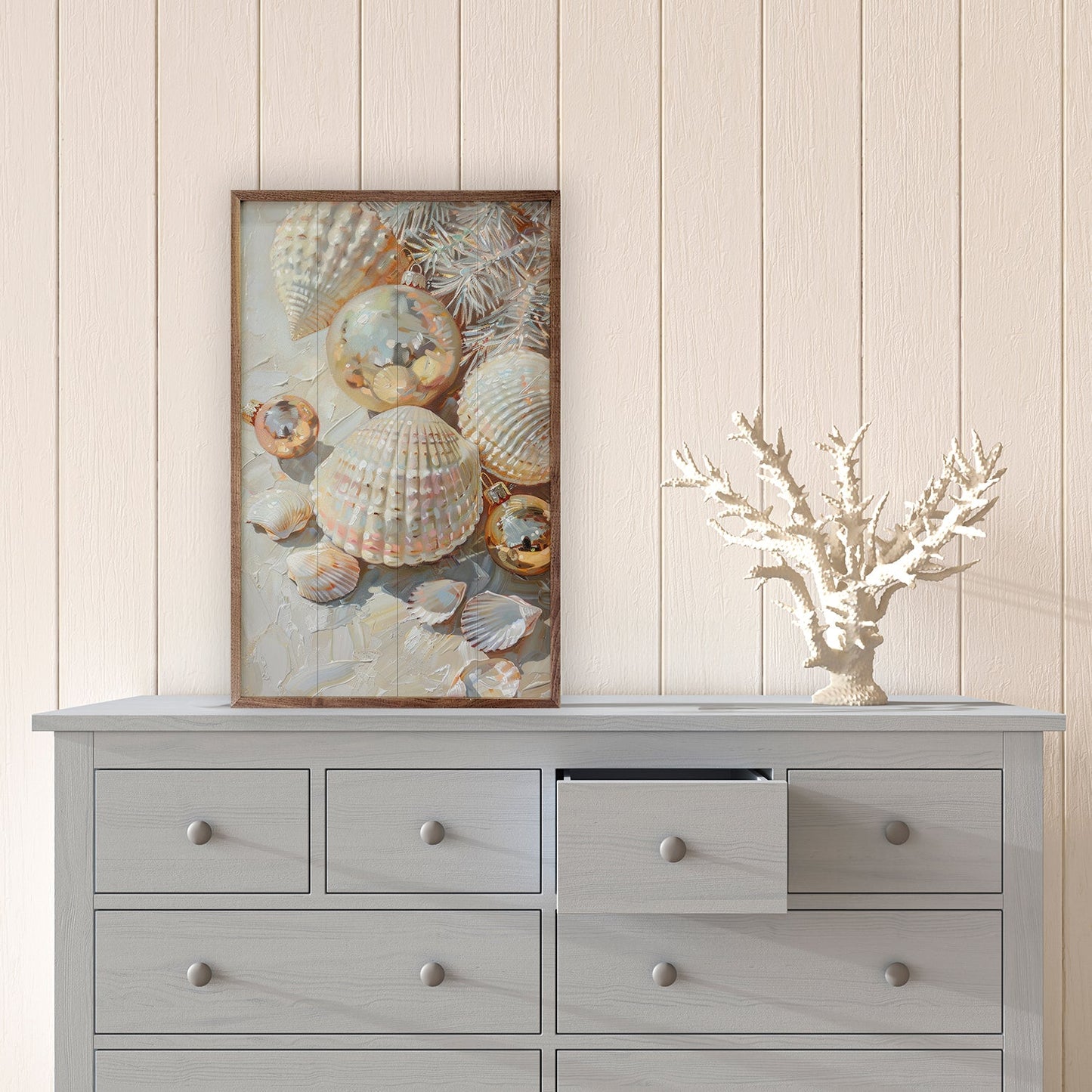 Christmas Shells I By Petals Prints Design