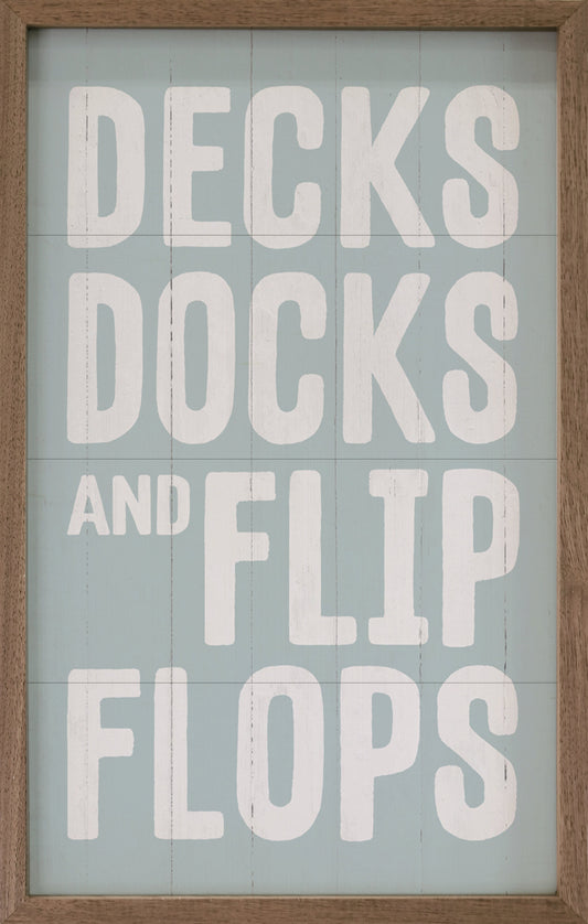 Decks Docks And Flip Flops Blue