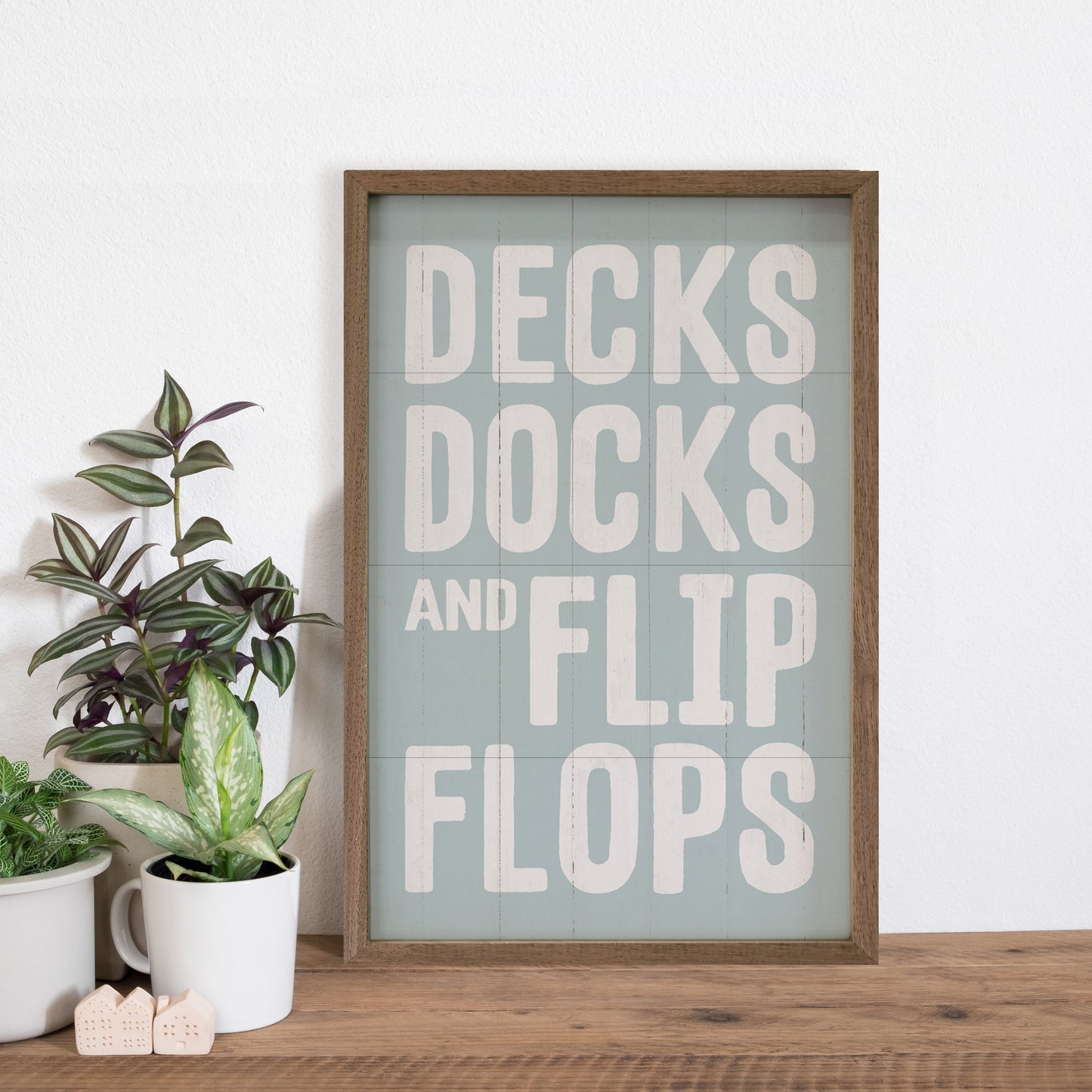 Decks Docks And Flip Flops Blue