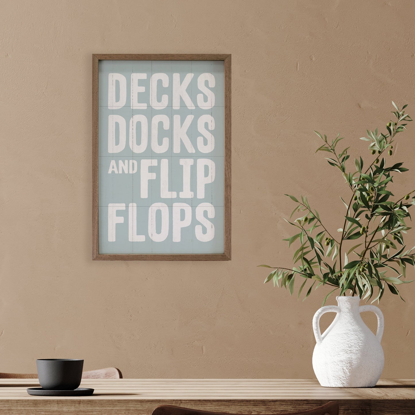 Decks Docks And Flip Flops Blue
