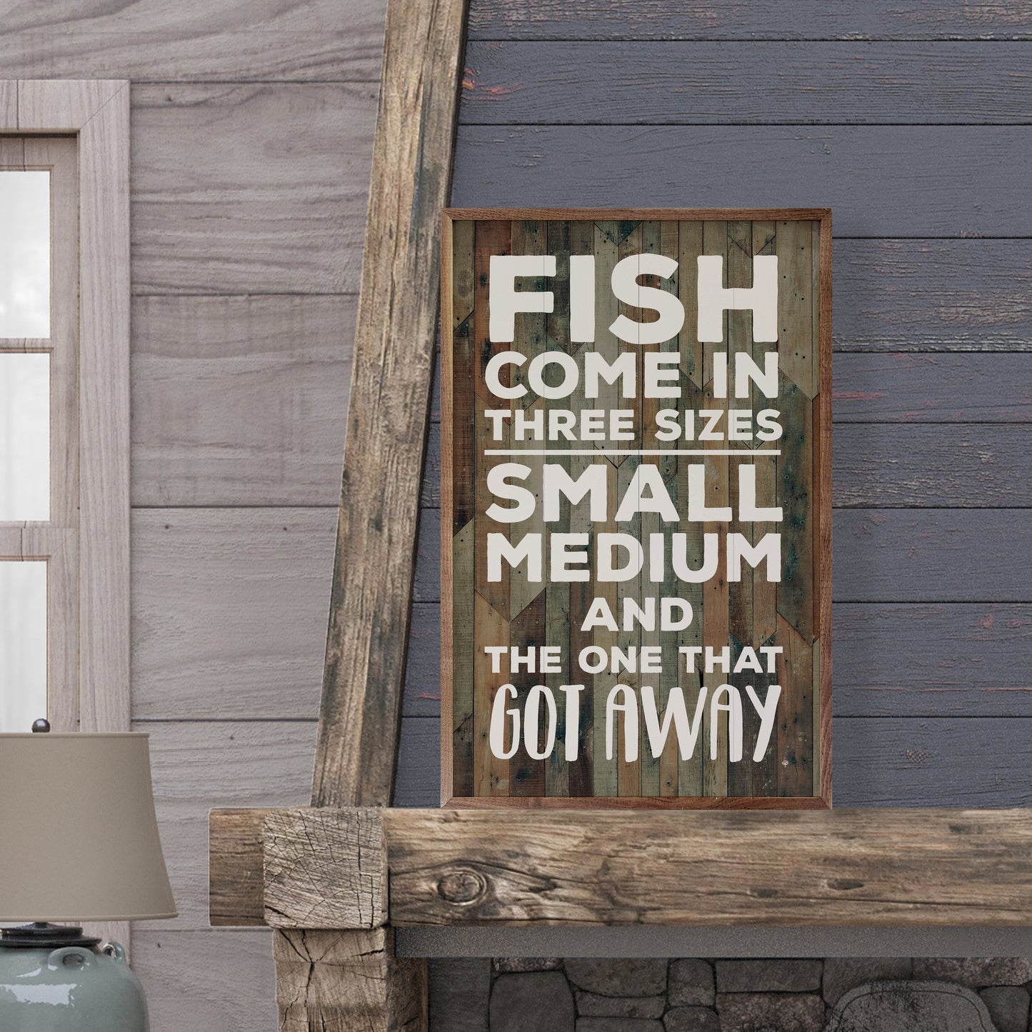 Fish Come in Three Sizes Brown