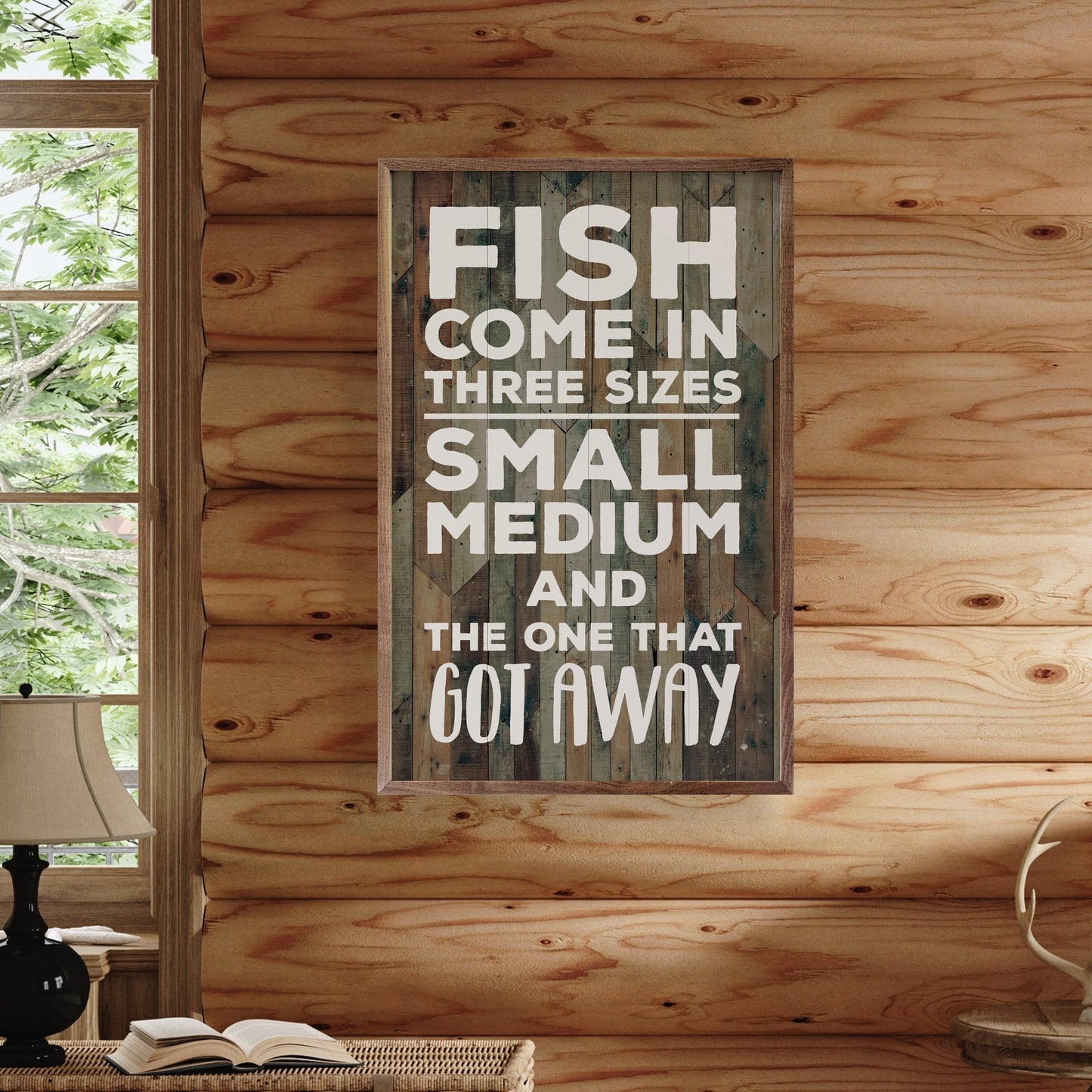 Fish Come in Three Sizes Brown