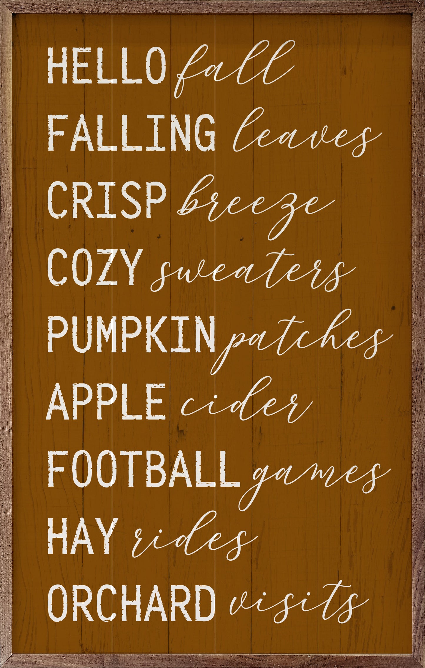 Hello Fall Favorites Orange