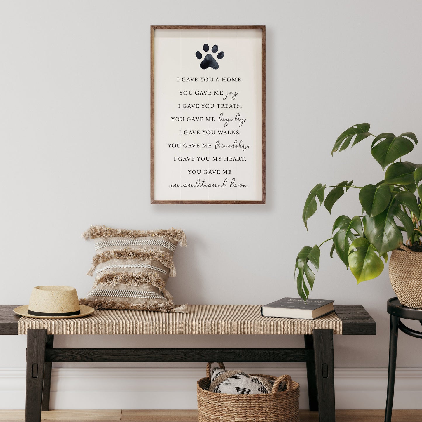 I Gave You A Home Paw White