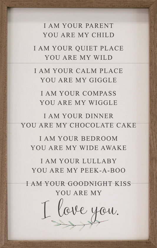 I Love You I Am Your Parent Greenery White