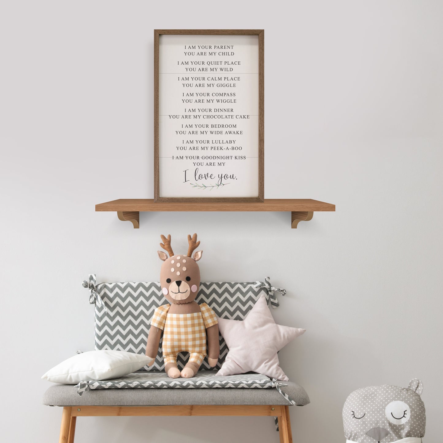 I Love You I Am Your Parent Greenery White