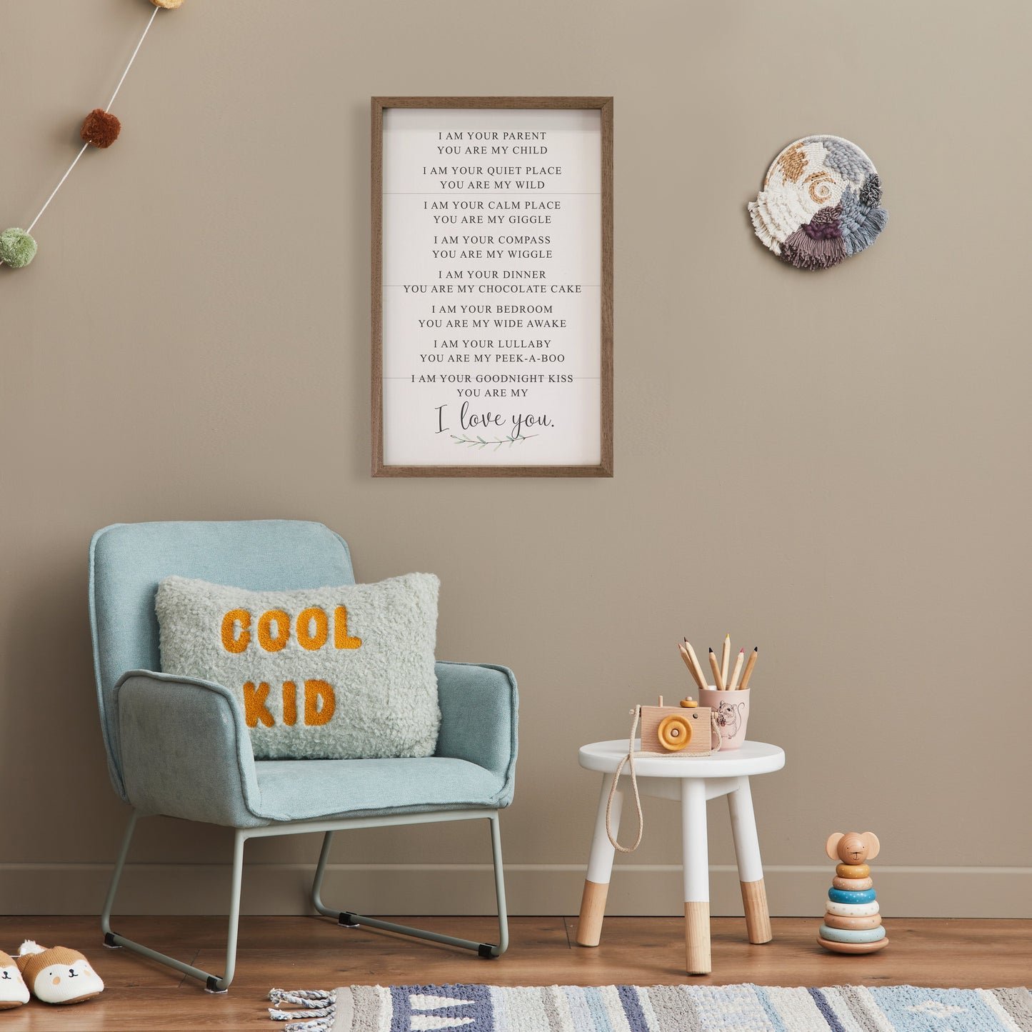 I Love You I Am Your Parent Greenery White