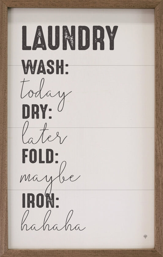 Laundry Schedule White