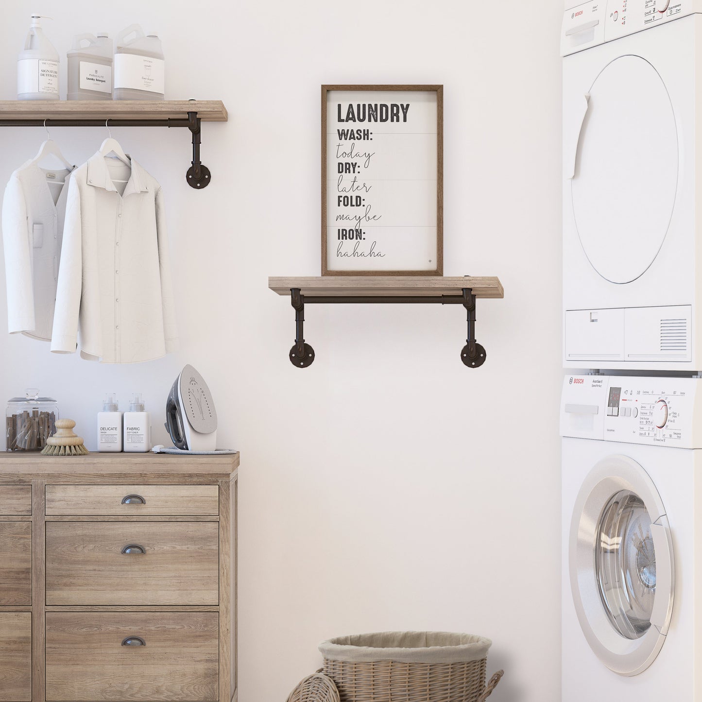 Laundry Schedule White