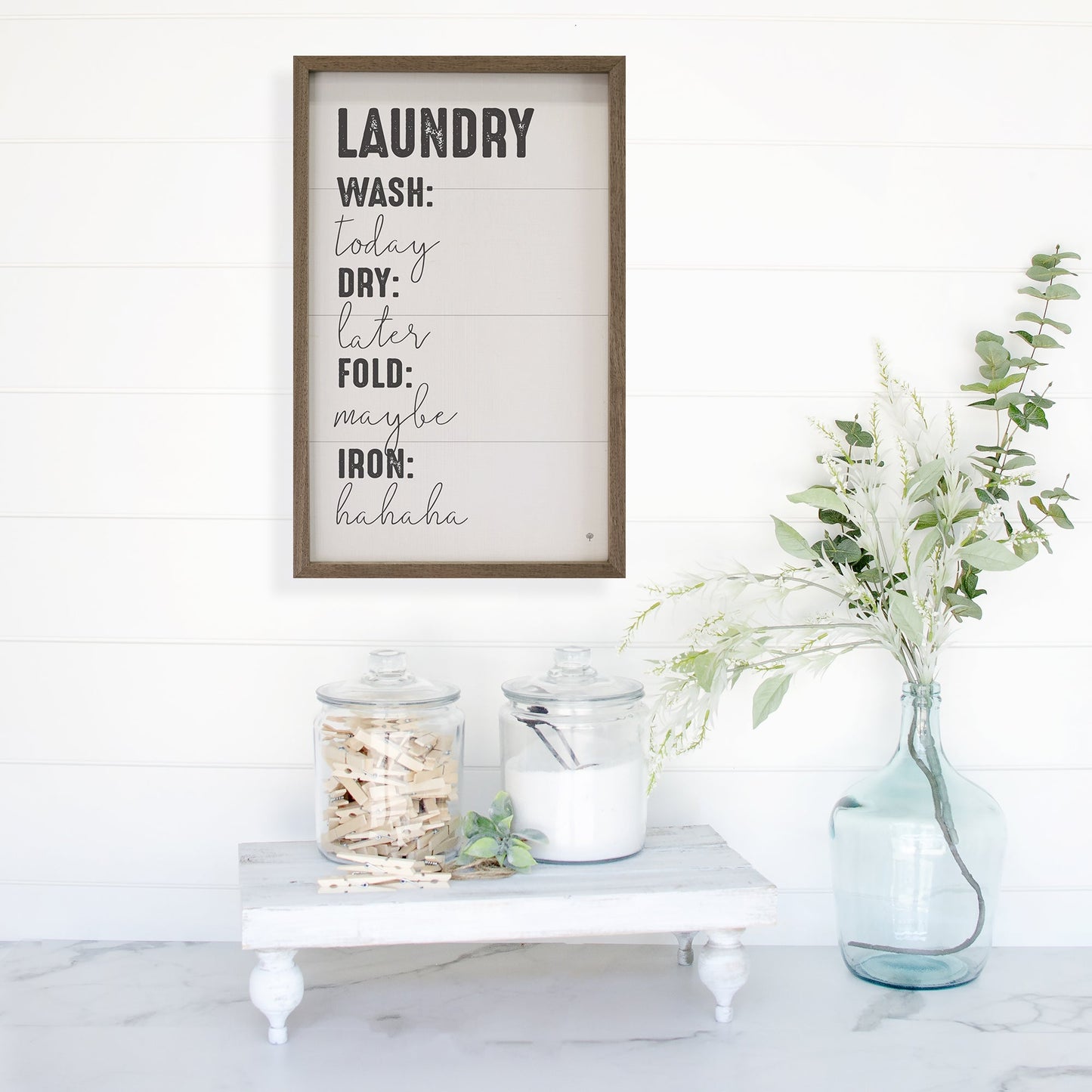 Laundry Schedule White