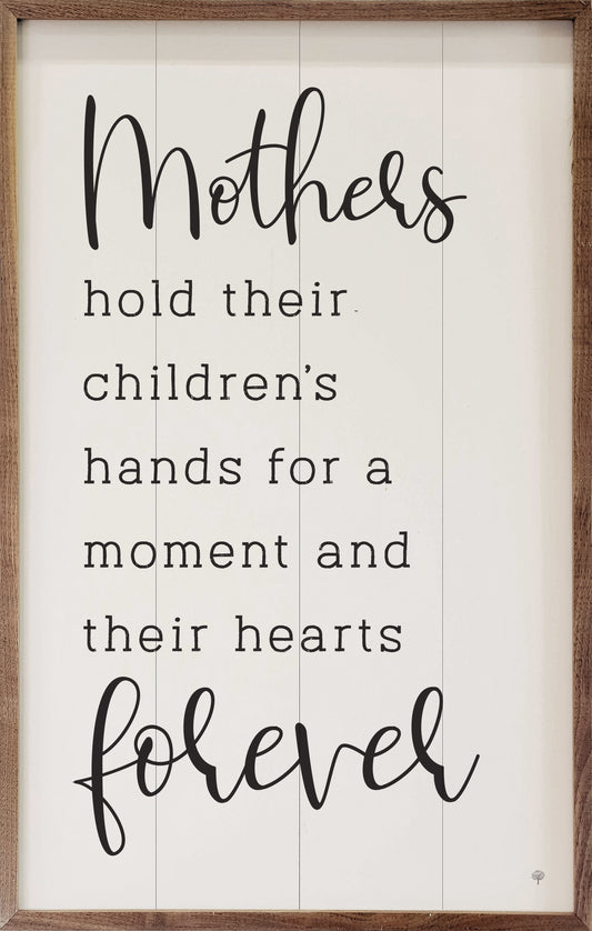 Mothers Hold Their Children's Hands White