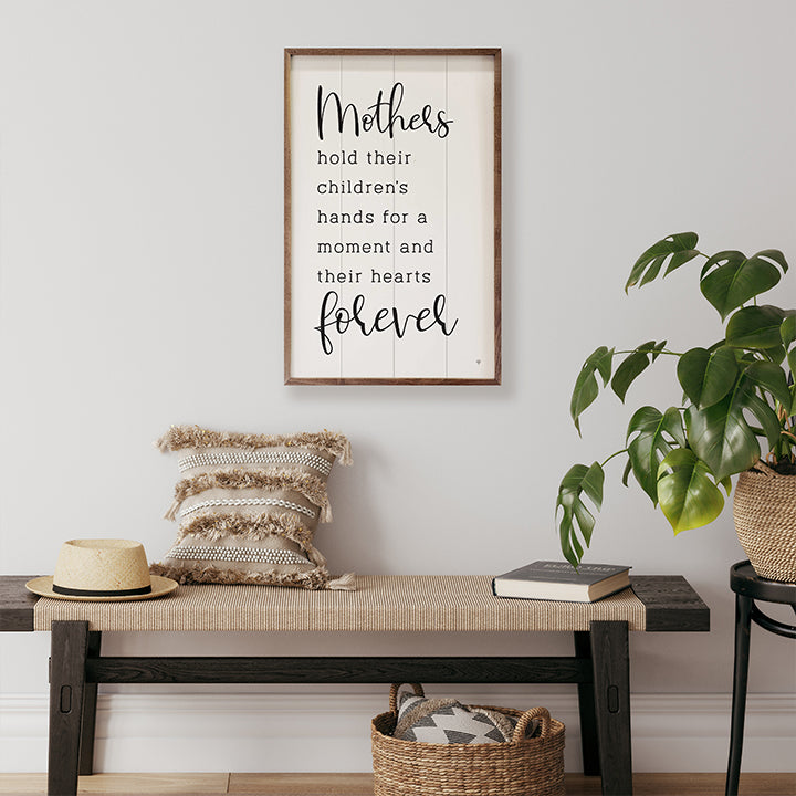 Mothers Hold Their Children's Hands White