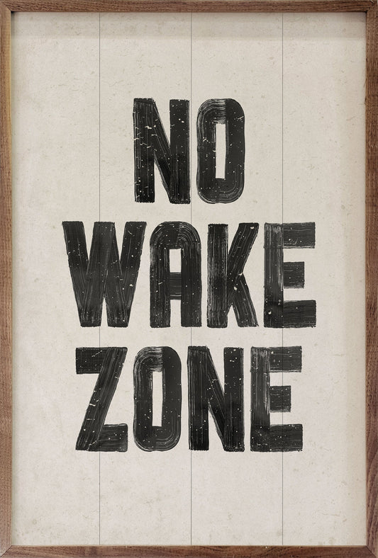 No Wake Zone