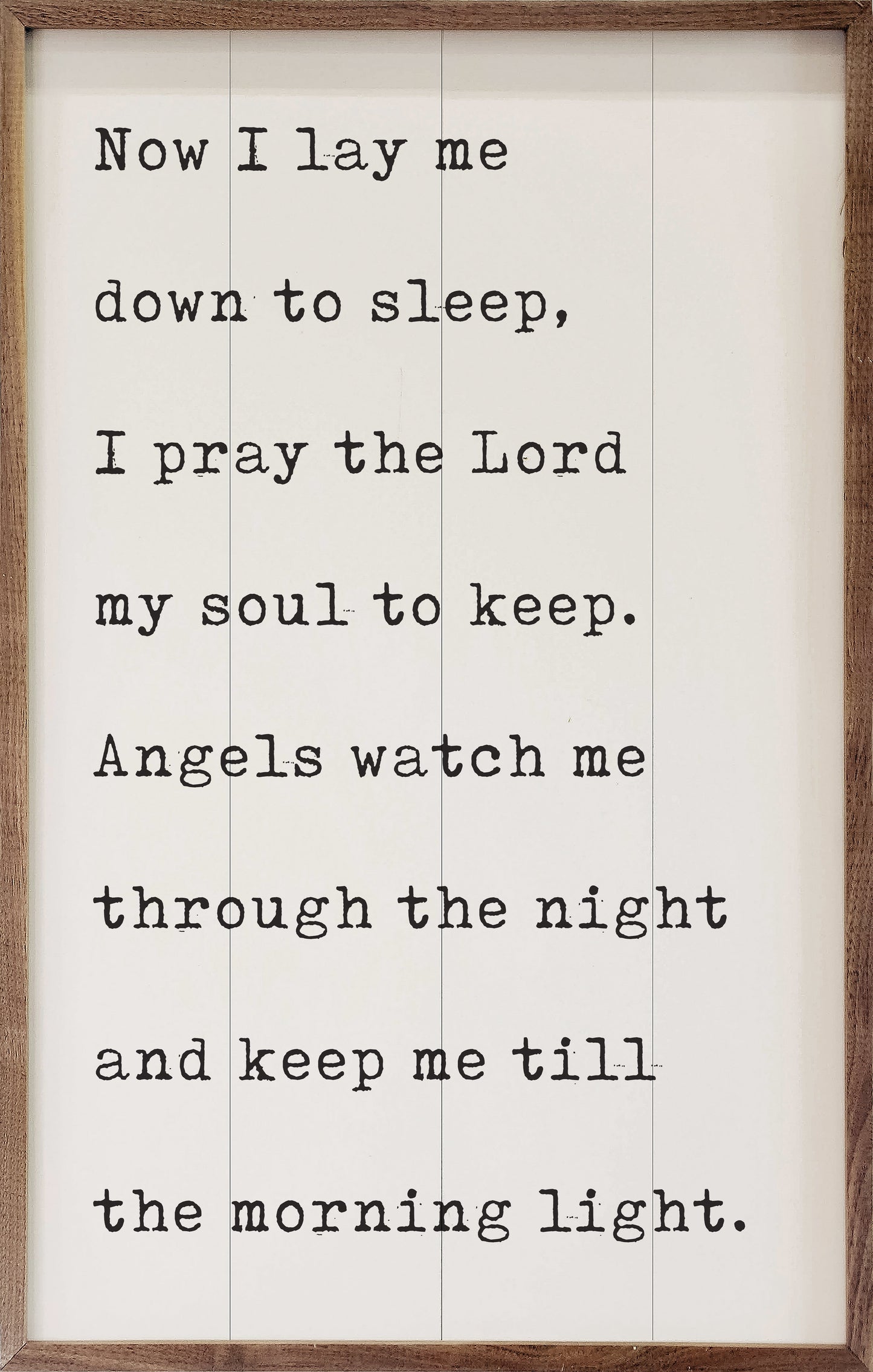 Now I Lay Me Down To Sleep White