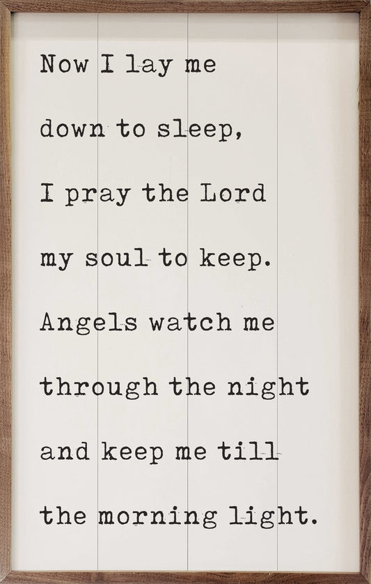 Now I Lay Me Down To Sleep White