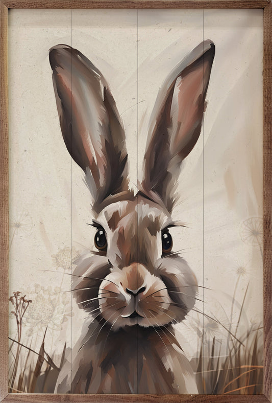 Peeking Brown Rabbit
