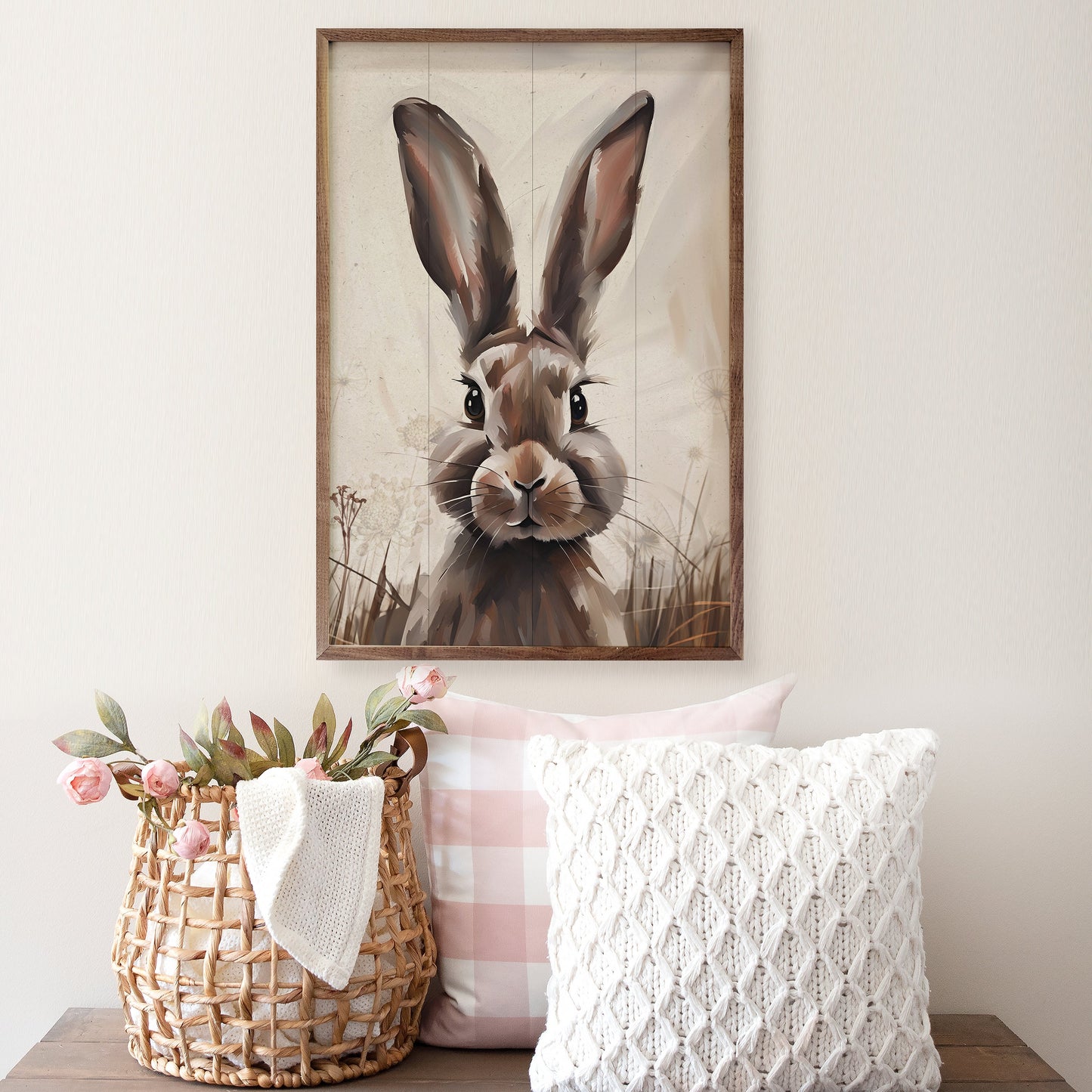 Peeking Brown Rabbit