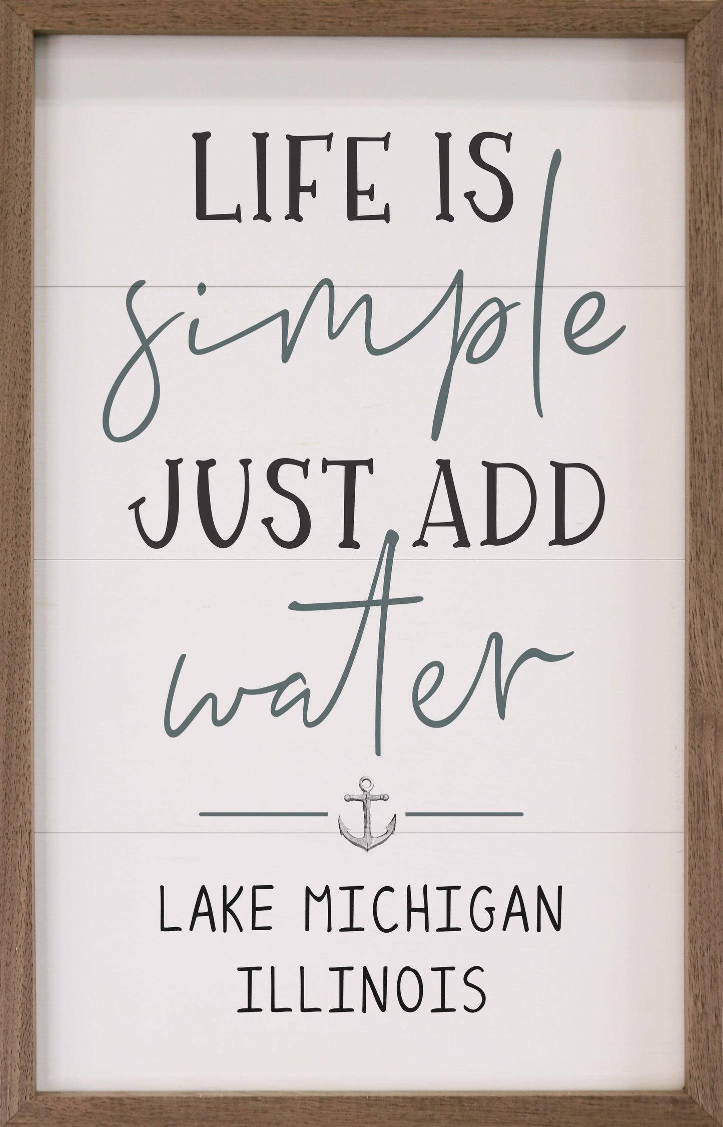 Just Add Water Personalized Lake State