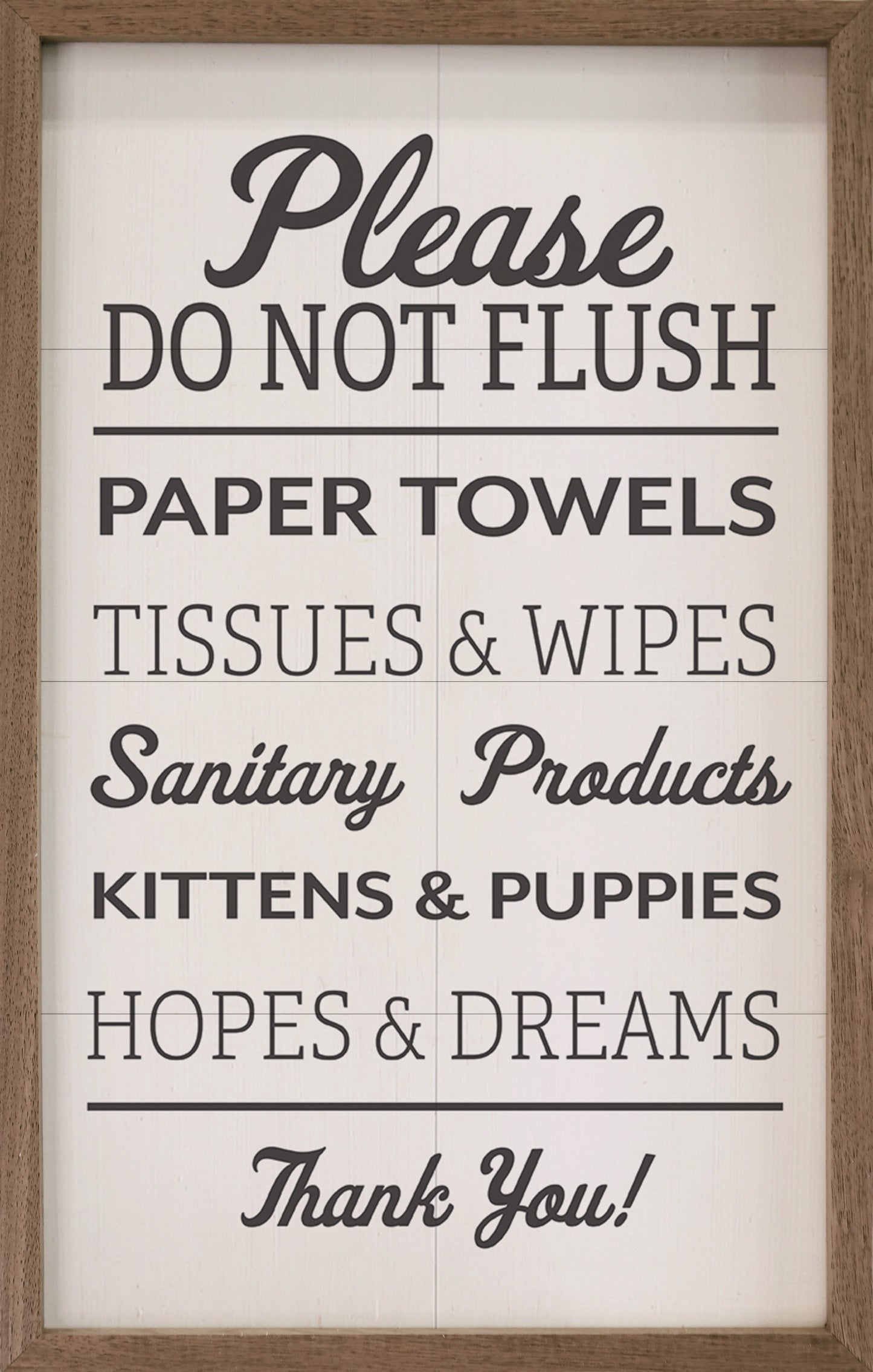 Please Do Not Flush White