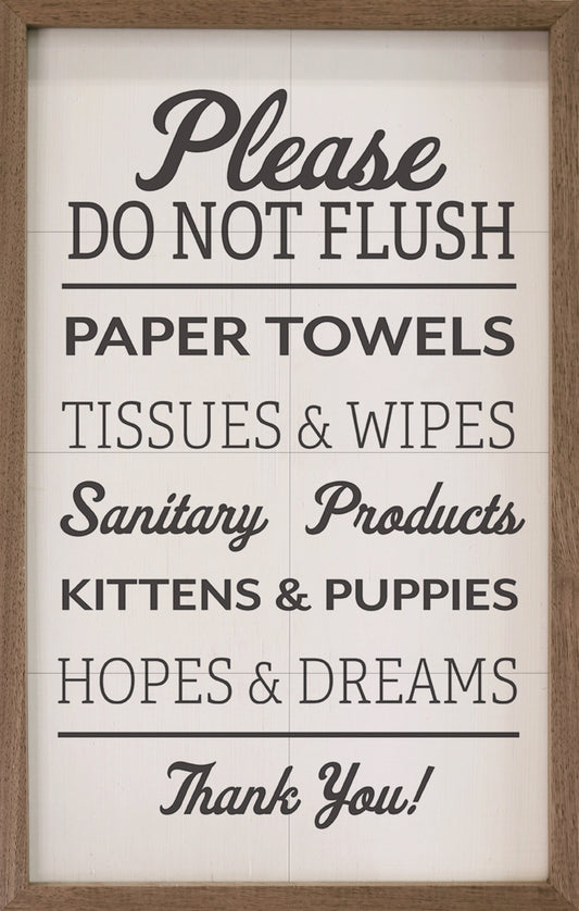Please Do Not Flush White