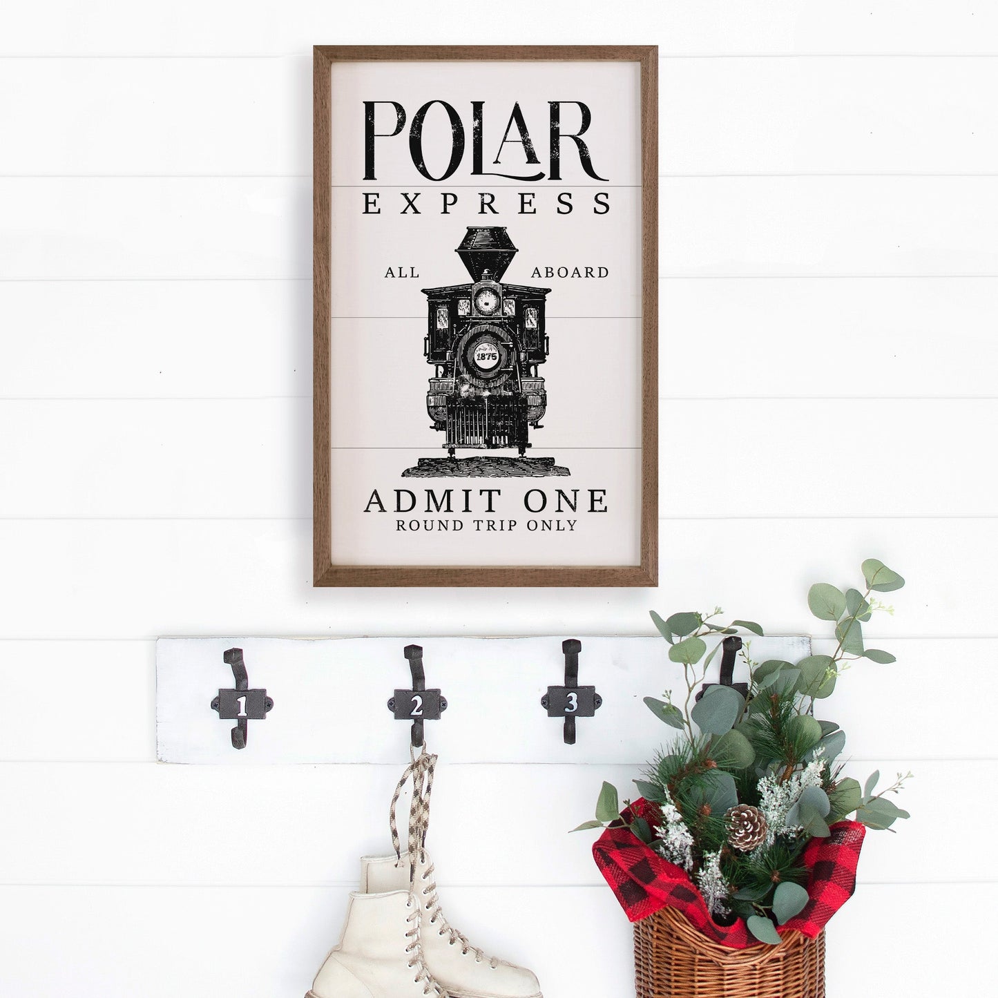 Polar Express Admit One Train White