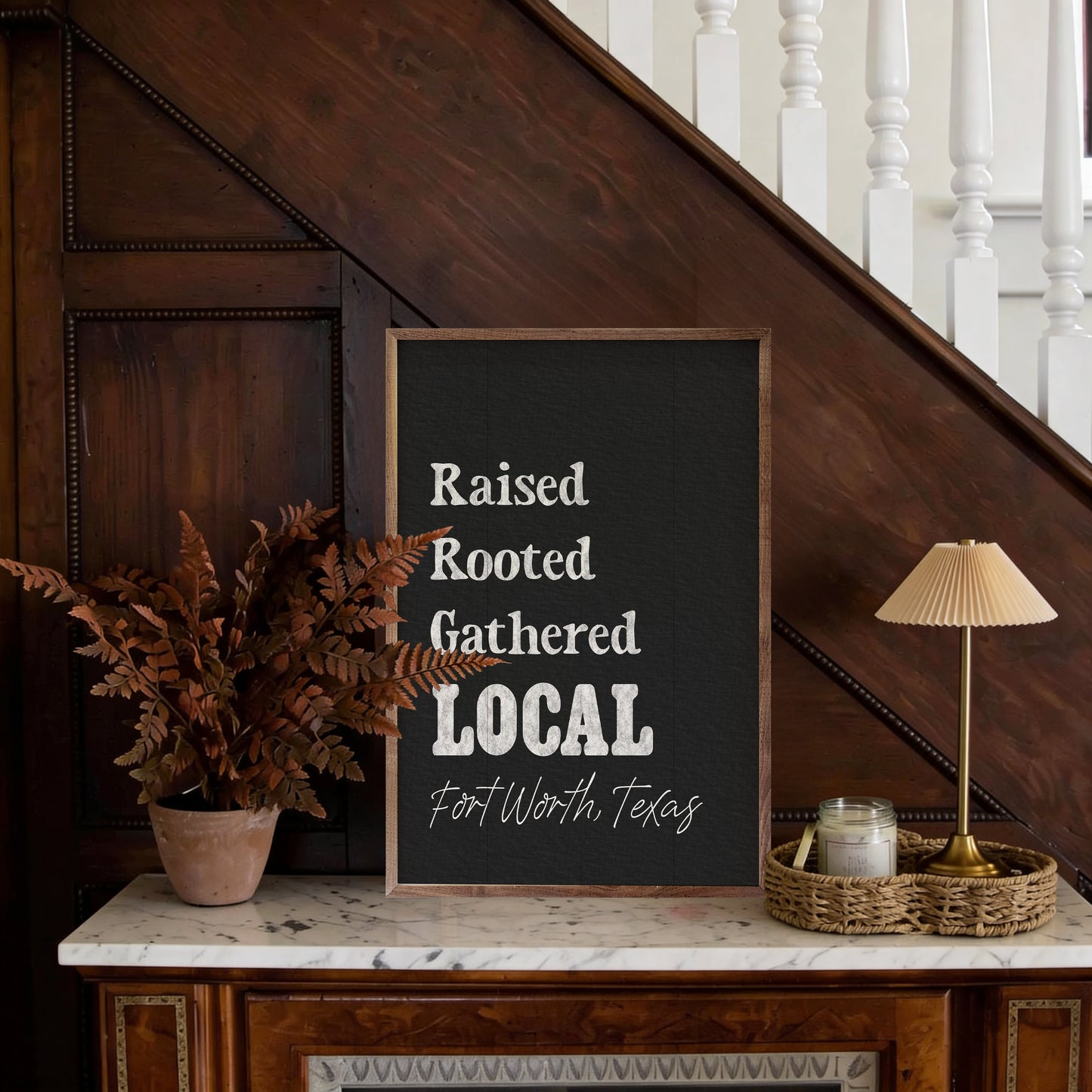 Raised Rooted Gathered Local Personalized