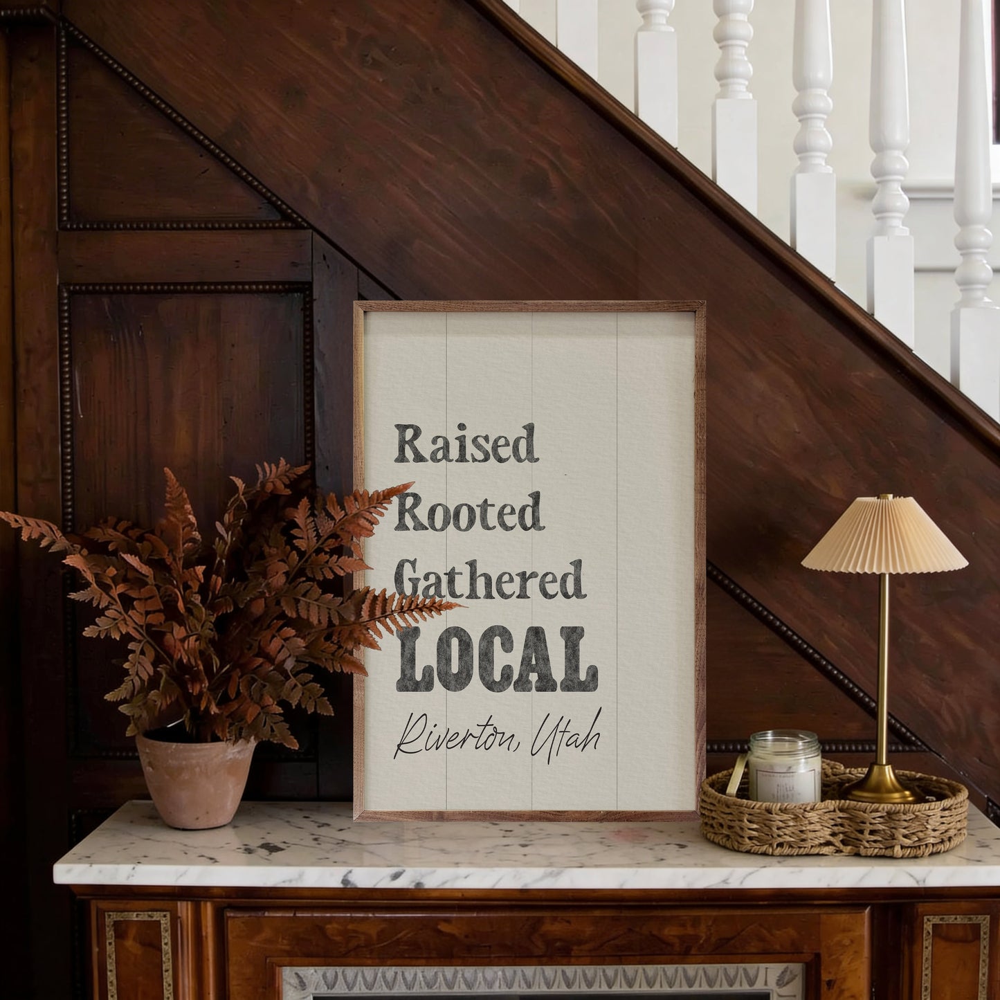 Raised Rooted Gathered Local Personalized
