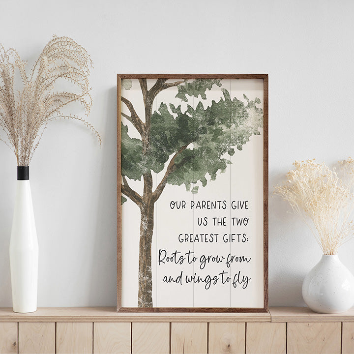 Roots And Wings Tree White