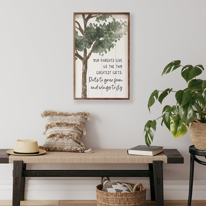 Roots And Wings Tree White