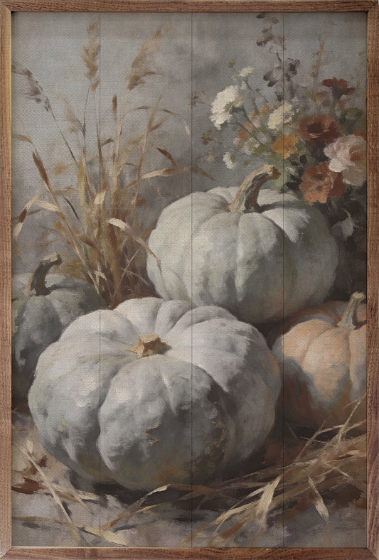 Soft Gray Heirloom Pumpkins