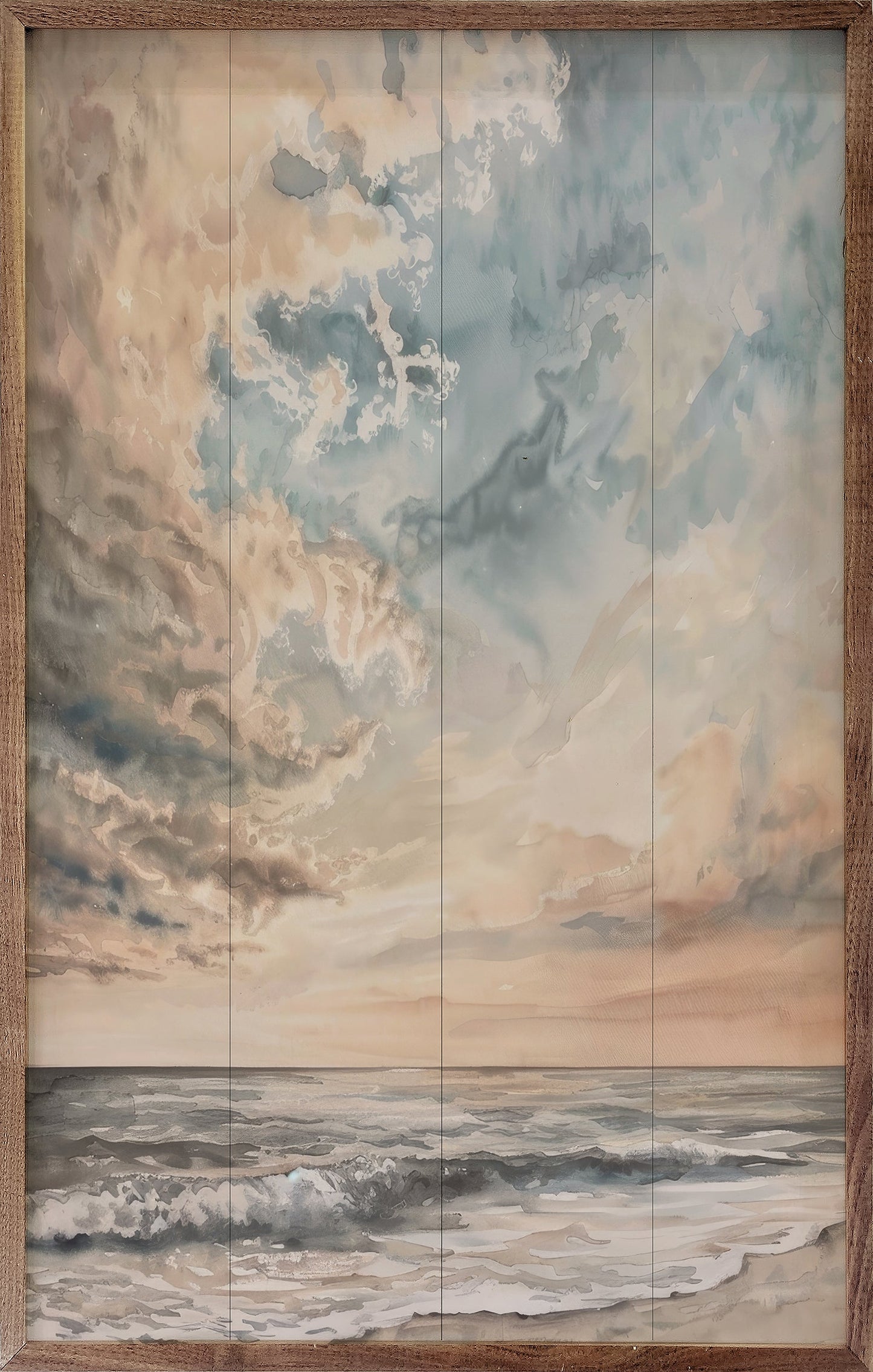 Storm Meet Coast By Petals Prints Design