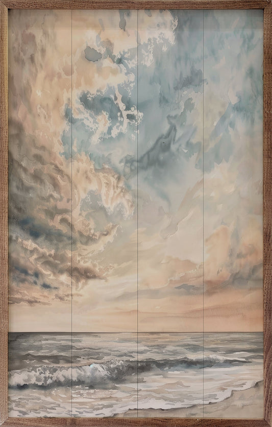 Storm Meet Coast By Petals Prints Design