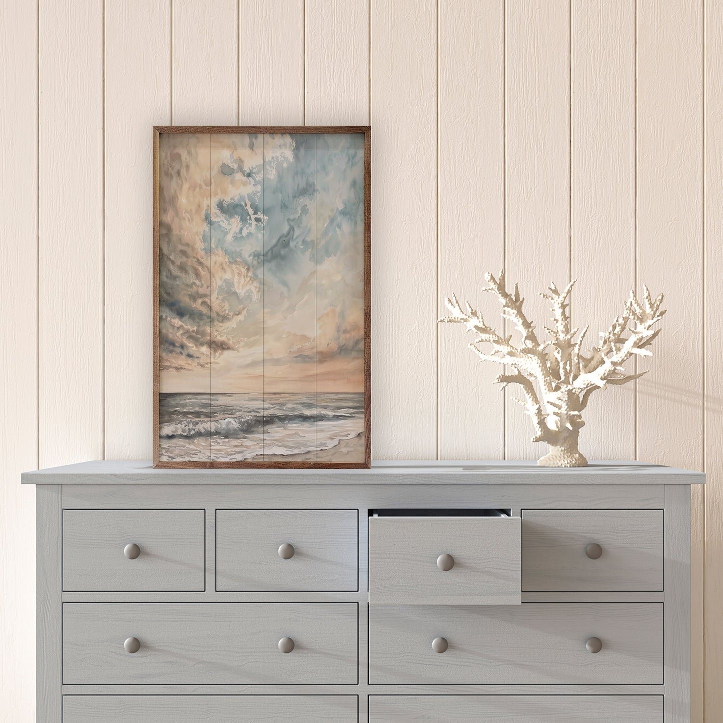 Storm Meet Coast By Petals Prints Design