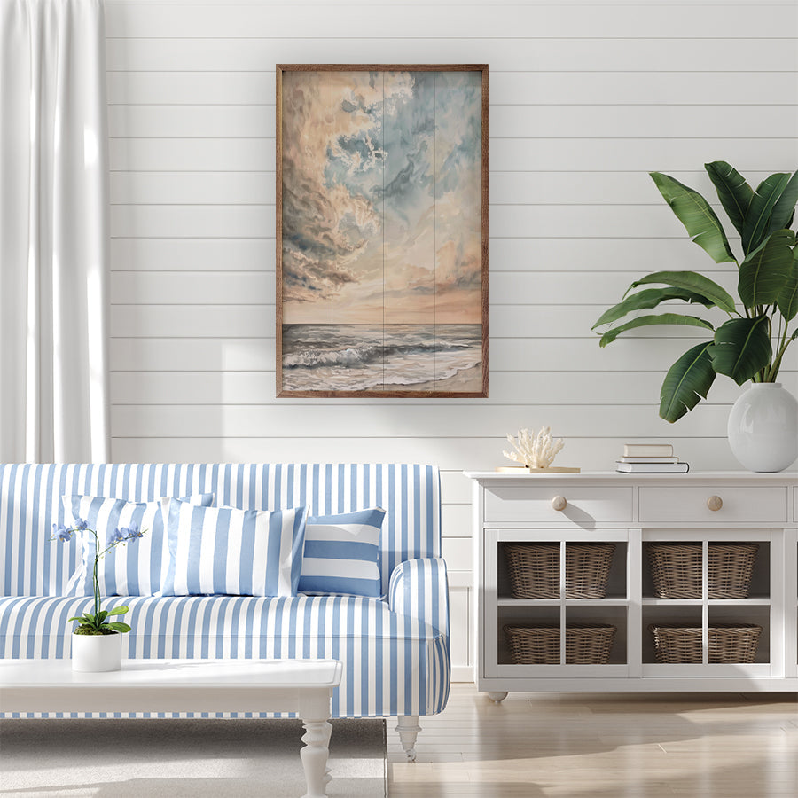 Storm Meet Coast By Petals Prints Design