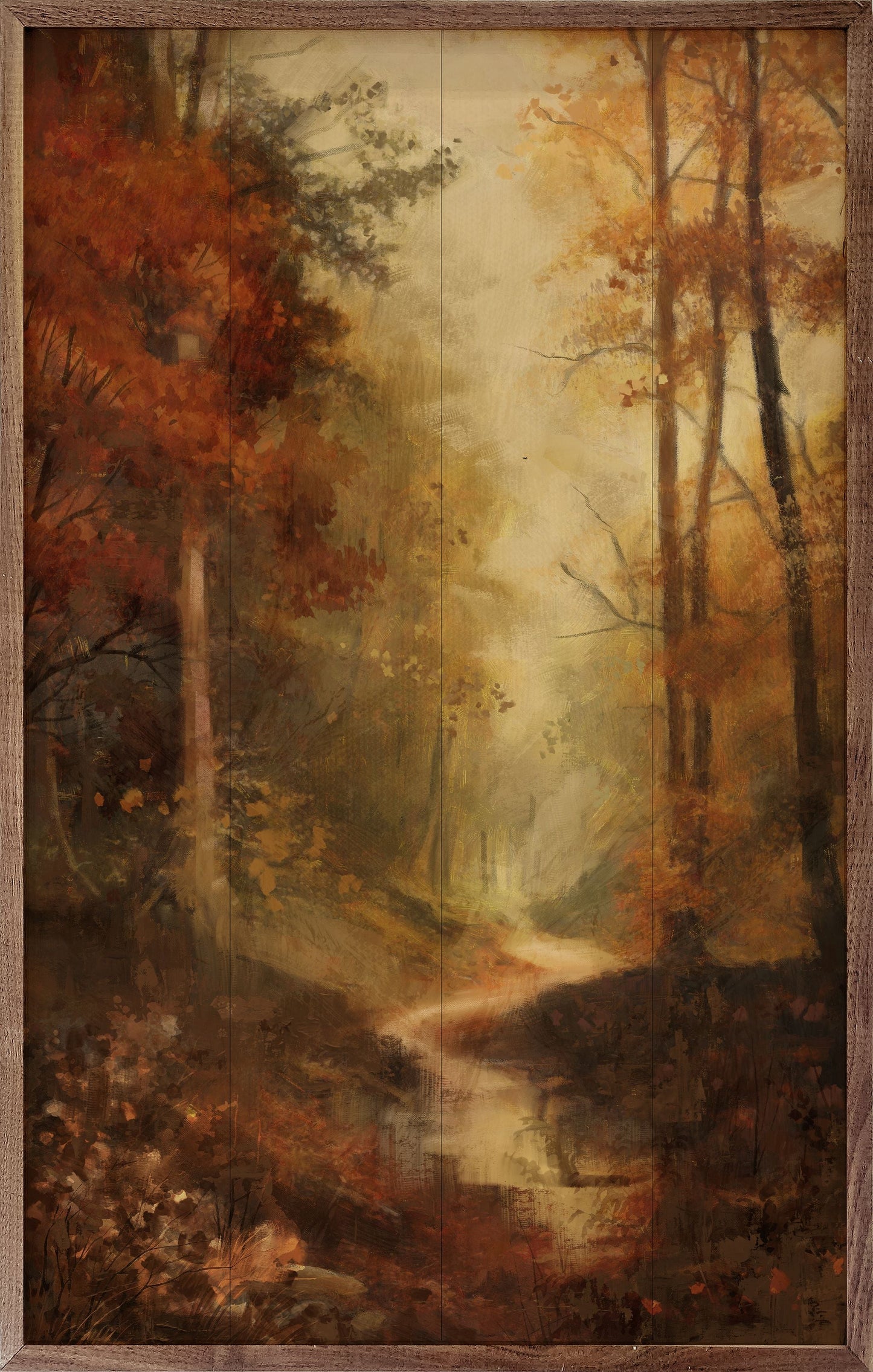 Vintage Fall Landscape 1 By Nina Blue