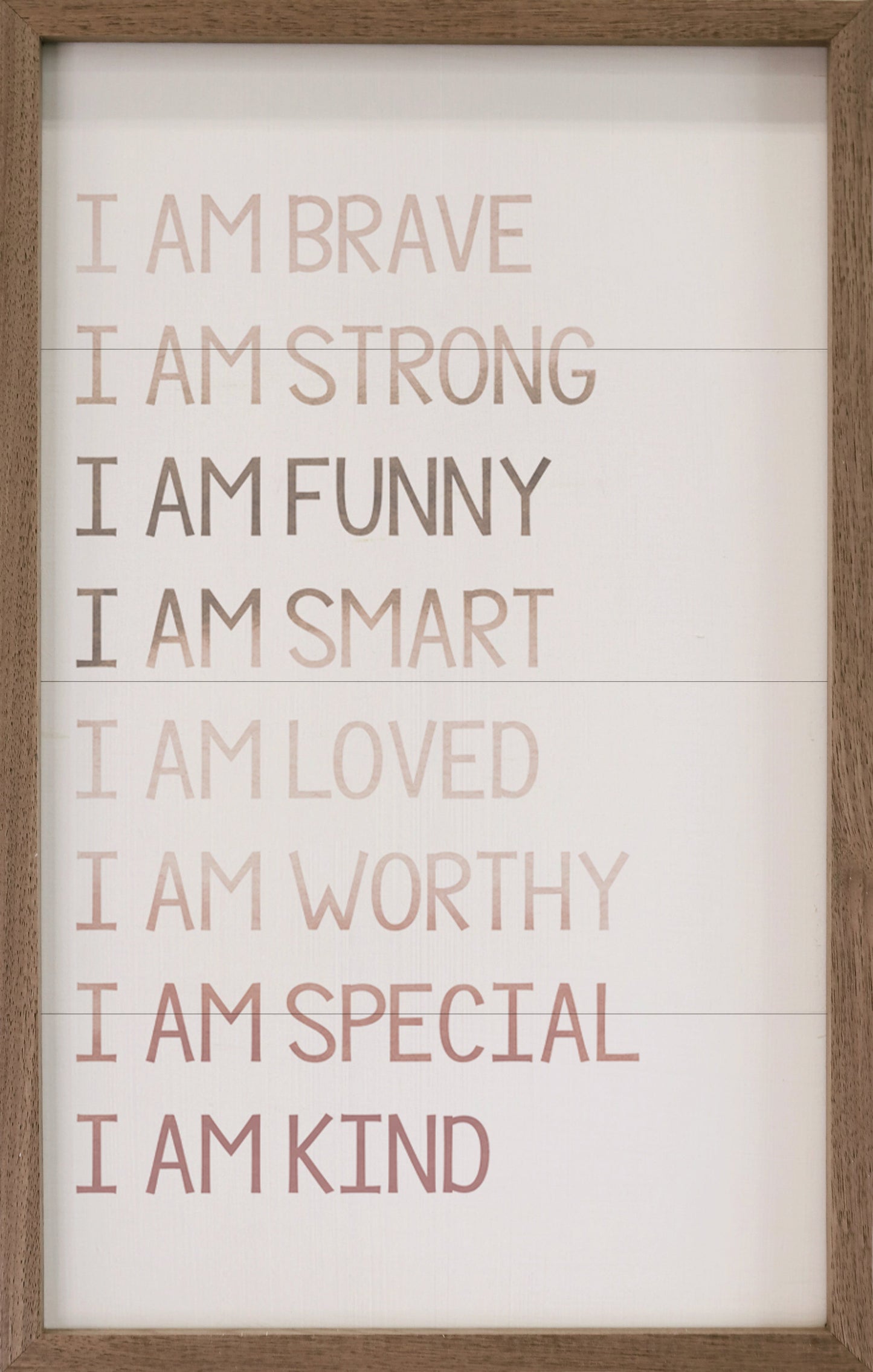 Watercolor I Am Brave White