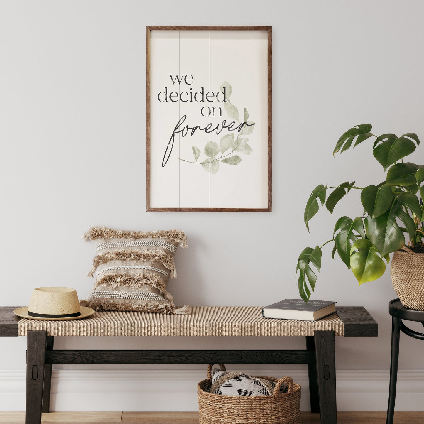 We Decided On Forever Greenery White