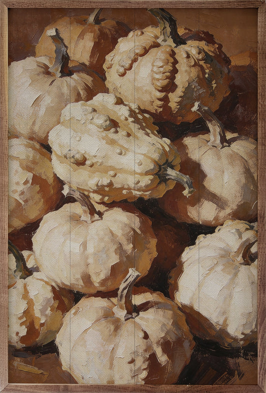 White Heirloom Gourd Cluster
