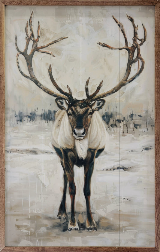 Wild Reindeer IV By Petals Prints Design