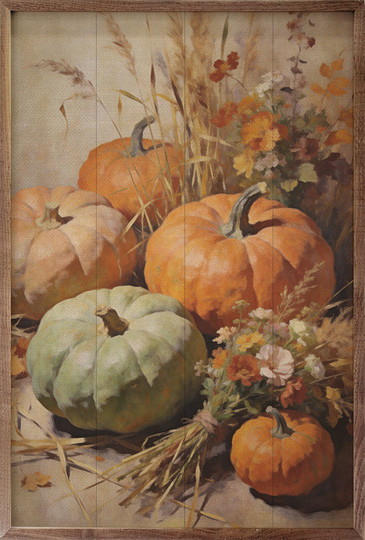 Harvest Gourds And Pumpkins Still Life