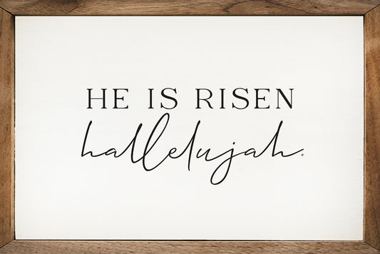 He Is Risen Hallelujah White image 0