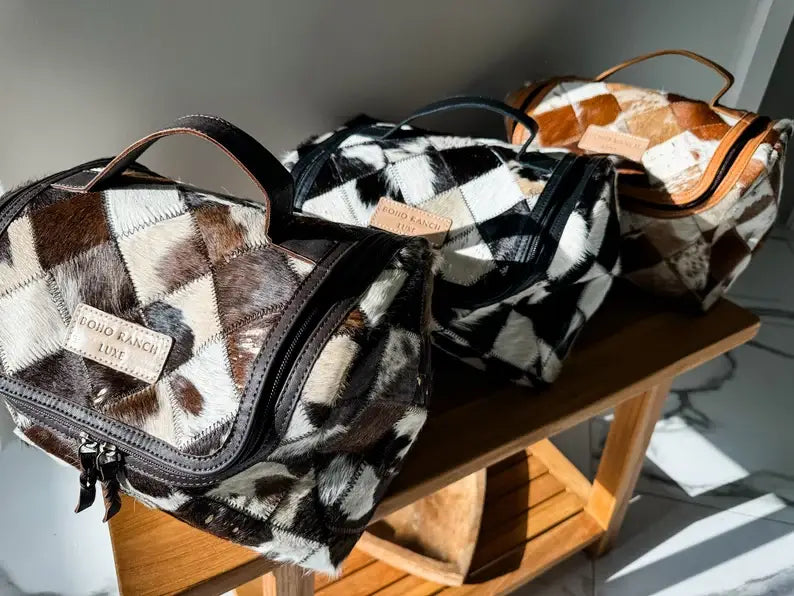 BOHO LUXE Genuine Hair On Travel Bag