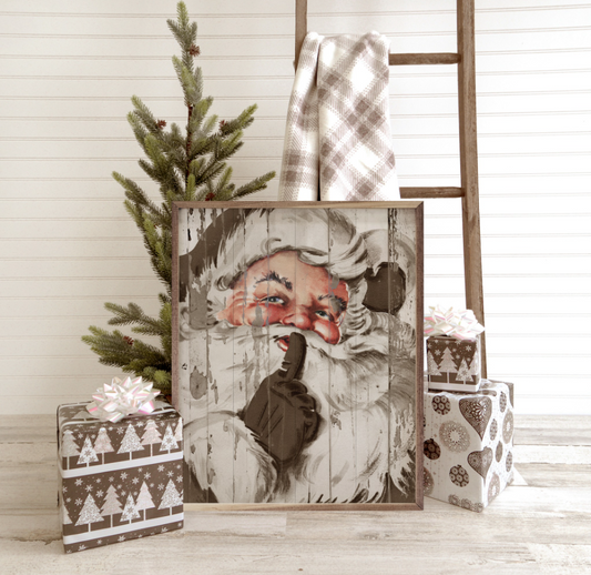 Santa Be Quiet Shh Beige image 0